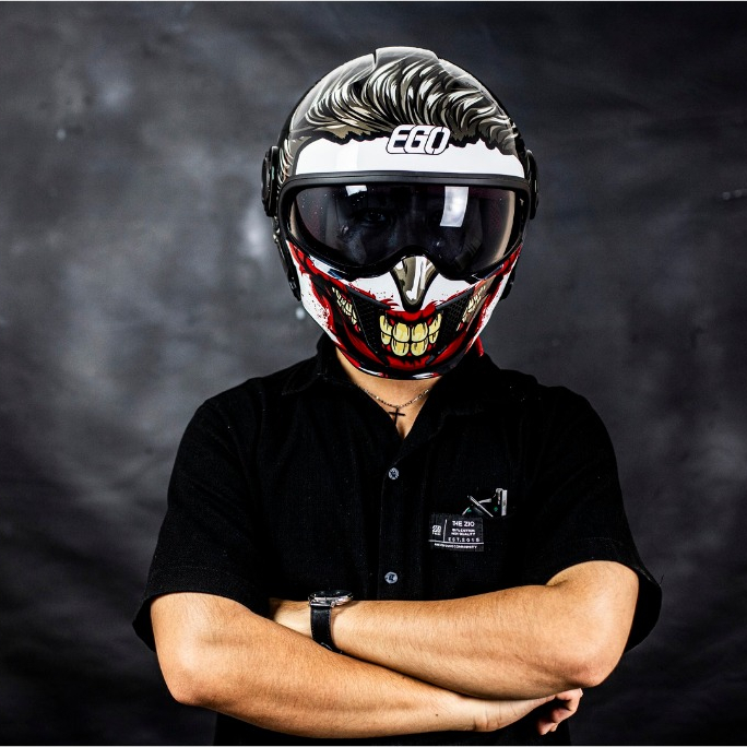 Mũ bảo hiểm Fullface EGO E5 - Có thể tùy biến nhiều kiểu nón khác nhau - BIKER 176 - Mũ bảo hiểm Vũng Tàu