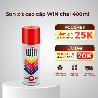 Sơn xịt cao cấp WIN sơn chịu nhiệt, sơn chống cháy 1 chai 400ml giá tốt nhất thị trường - Hàng chính hãng