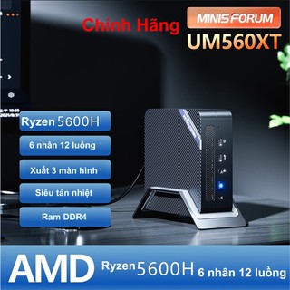 Mini PC AMD UM560xt, Mini PC MinisForum UM560 xt, venus series, AMD Ryzen 5600H, NUC miniforum UM560,máy tính mini AMD