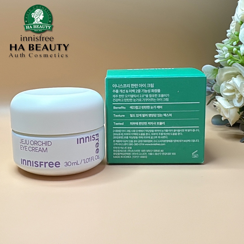 Kem dưỡng vùng mắt chống lão hóa hoa lan tím innisfree Jeju Orchid Eye Cream 30 ml