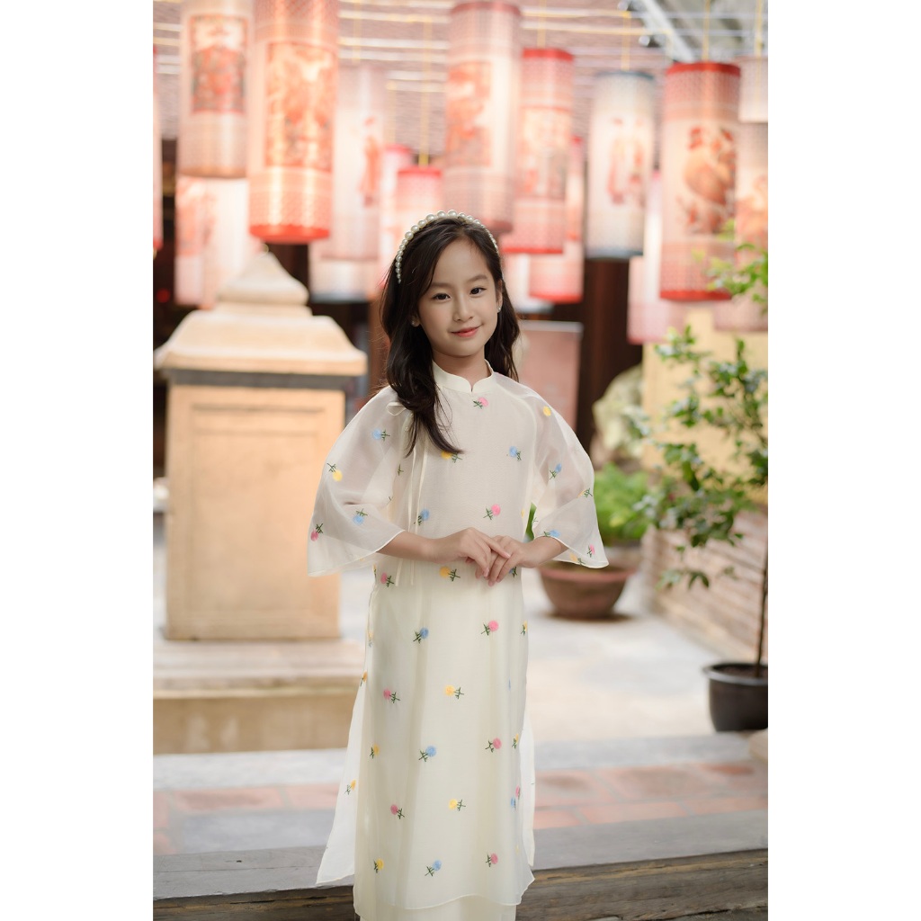 Áo Dài Tuyết Đan Bé Gái 86G1138