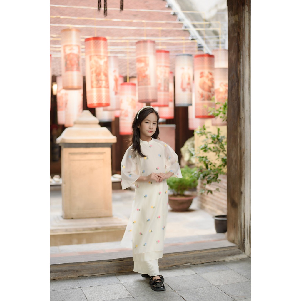 Áo Dài Tuyết Đan Bé Gái 86G1138