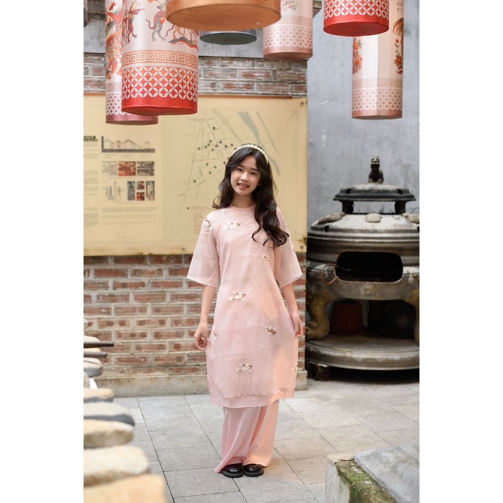 Áo Dài Đào Nhi Bé Gái 86G1139