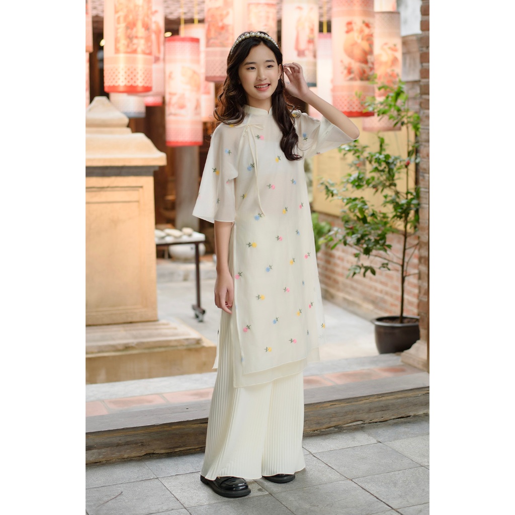 Áo Dài Tuyết Đan Bé Gái 86G1138