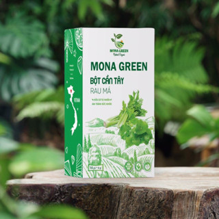 Nước uống Detox - Bột cần tây rau má MONA GREEN  hộp 14 gói