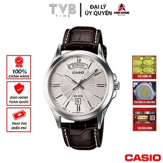 Đồng hồ nam dây da Casio chính hãng MTP-1381L-7AVDF (39mm)
