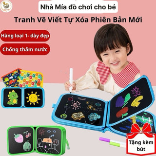 Sổ vẽ - viết tự xoá graffiti phát sáng cho bé mẫu mới tặng kèm bút và bông lau