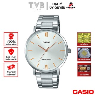 Đồng hồ nam dây kim loại Casio chính hãng MTP-VT01D-7BUDF (40mm)