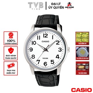 Đồng hồ nam dây da Casio chính hãng Anh Khuê MTP-1303L-7BVDF (40mm)