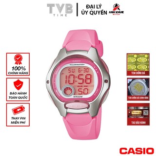 Đồng hồ nữ dây nhựa casio chính hãng lw-200-4bvdf