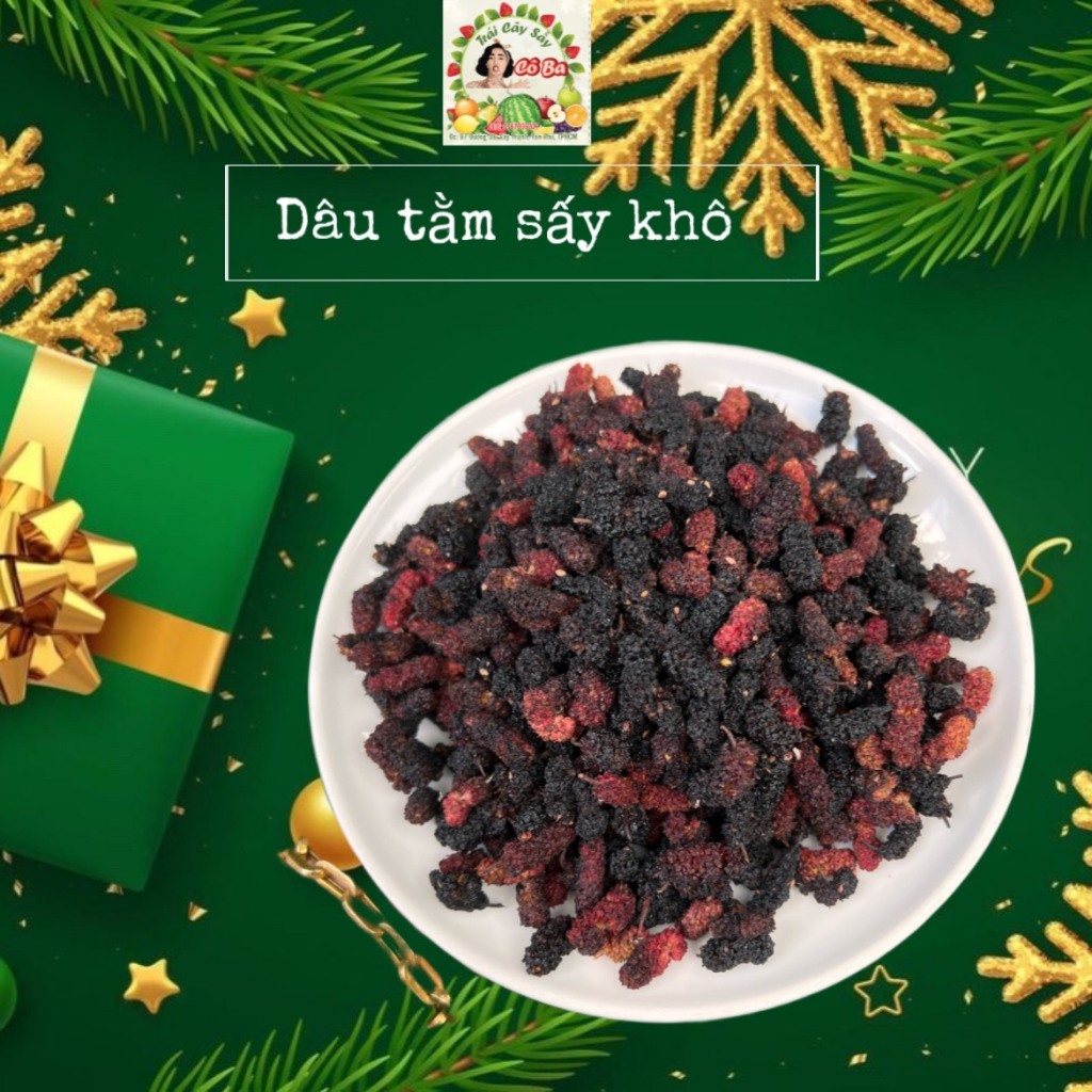 Dâu Tằm Sấy Khô 500g Làm Mứt Dâu Ngâm Rượu Pha Trà Ăn Vặt Hàng Việt Nam Tốt Cho Sức Khỏe SHOP TRÁI CÂY SẤY CÔ BA