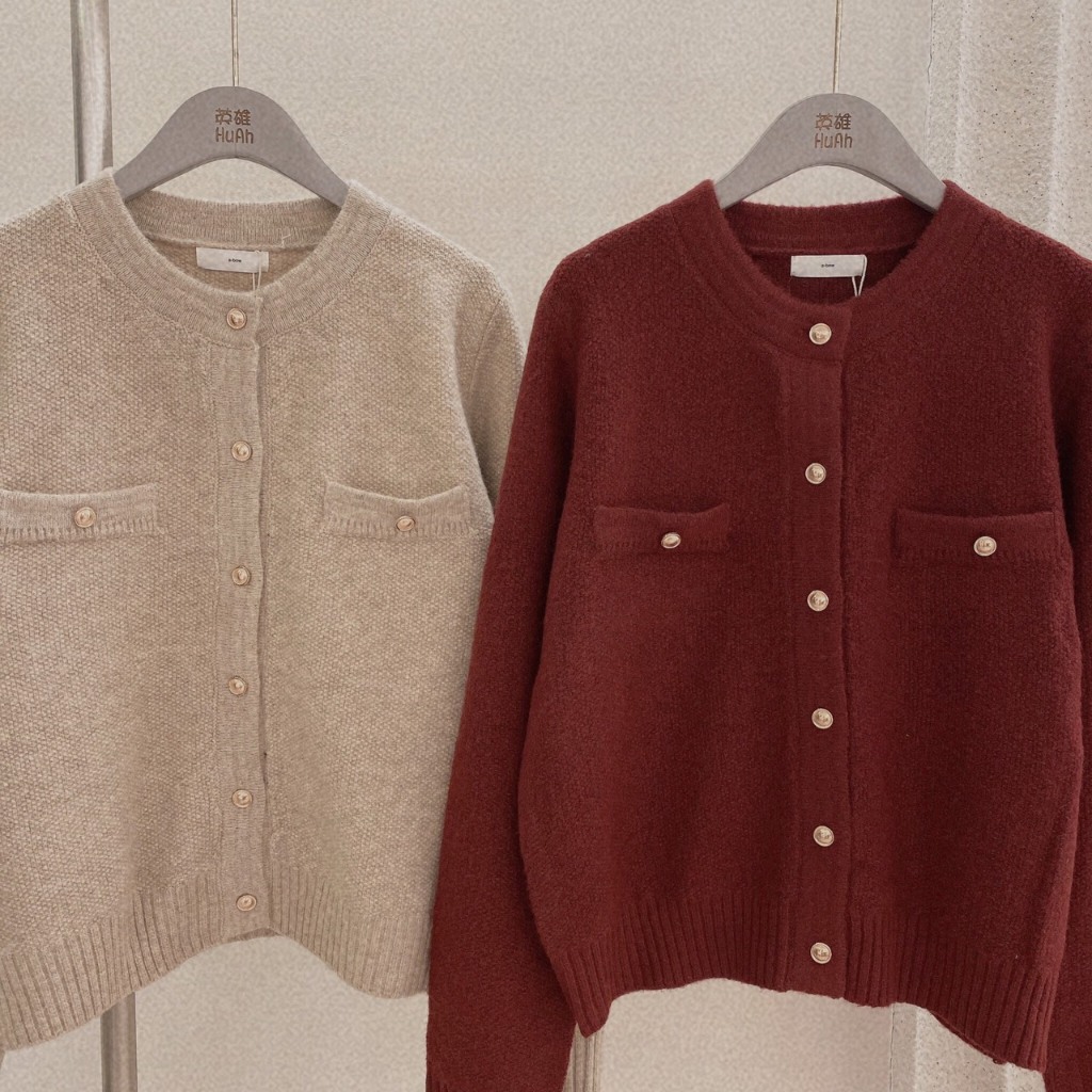 Áo Sweater cúc vàng Abow  - MIDISTORE