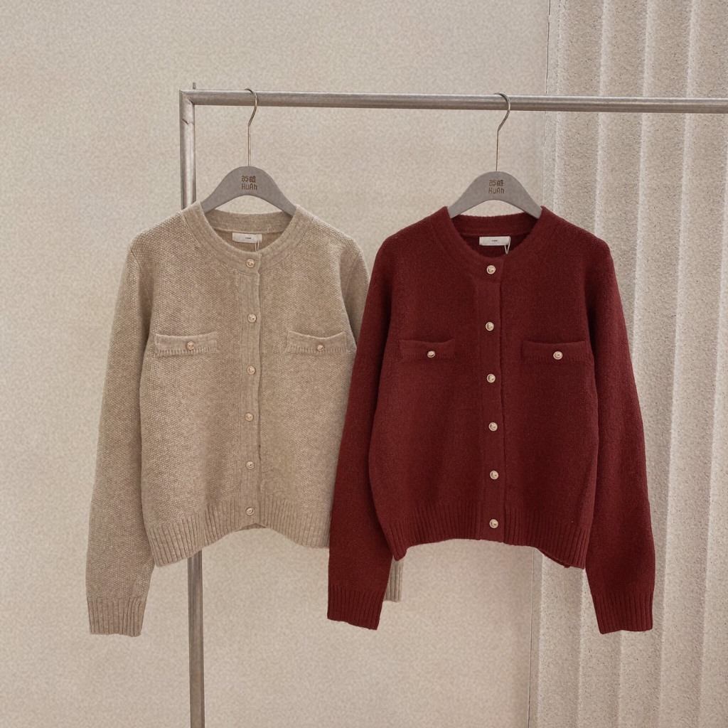 Áo Sweater cúc vàng Abow  - MIDISTORE