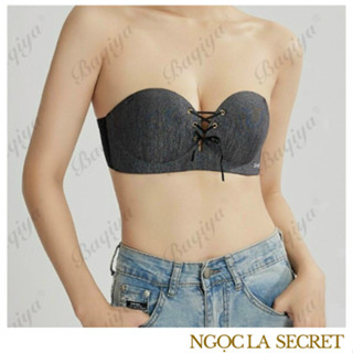 Áo lót cúp ngực Nữ dây rút ko gọng đệm bàn tay chống tụt BAQIYA DK95
