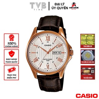 Đồng hồ nam dây da Casio chính hãng Anh Khuê MTP-1384L-7AVDF (41mm)