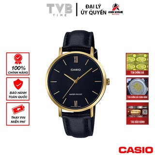 Đồng hồ nữ dây da Casio chính hãng LTP-VT01GL-1BUDF (34mm)