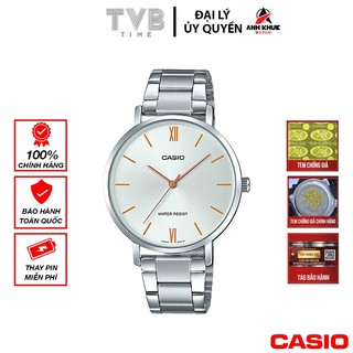 Đồng hồ nữ dây kim loại casio chính hãng ltp-vt01d-7budf