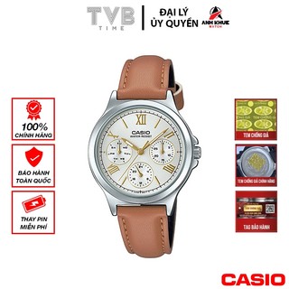 Đồng hồ nữ dây da Casio chính hãng LTP-V300L-7A2UDF (33mm)