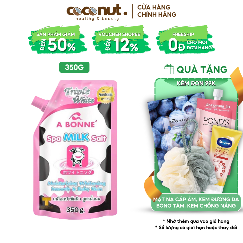 Muối tắm tẩy tế bào chết chiết xuất sữa bò A Bonne Spa Milk Salt 350g