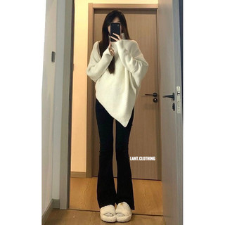 áo len cổ lọ vạt chéo
