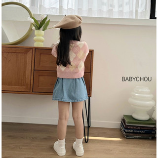 [BABYCHOU] Chân váy bò Hàn Quốc cho bé