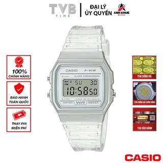 Đồng hồ unisex dây nhựa Casio chính hãng F-91WS-7DF (35mm)