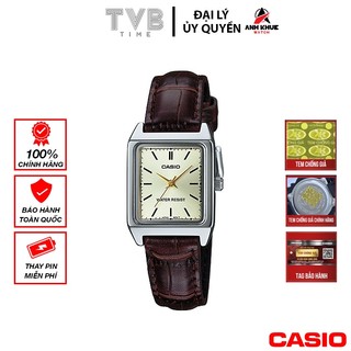 Đồng hồ nữ dây da casio chính hãng ltp-v007l-9eudf