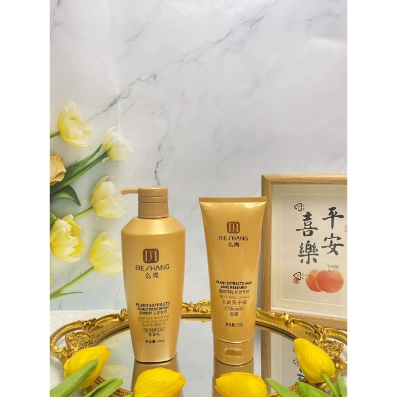 Combo gội xả gừng hữu cơ Meshang