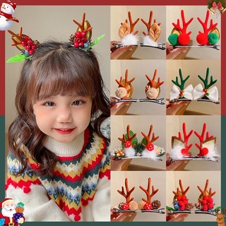  Bờm Noel kẹp tóc sừng hươu đón Giáng Sinh 2023 - Cài tóc sừng tuần lộc cho bé