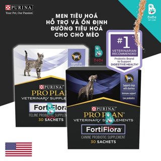  Men Tiêu Hoá PURINA FortiFlora Pro Plan Hỗ Trợ Và Ổn Định Đường Tiêu Hoá Cho Chó Mèo 