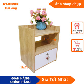 Tủ đầu giường có khóa, kệ đầu giường gỗ mdf ngăn kéo đa năng