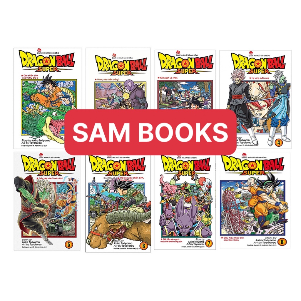 Dragon ball Super bán lẻ đủ từ tập 1- tập 19 tặng kèm mô hình nhân vật