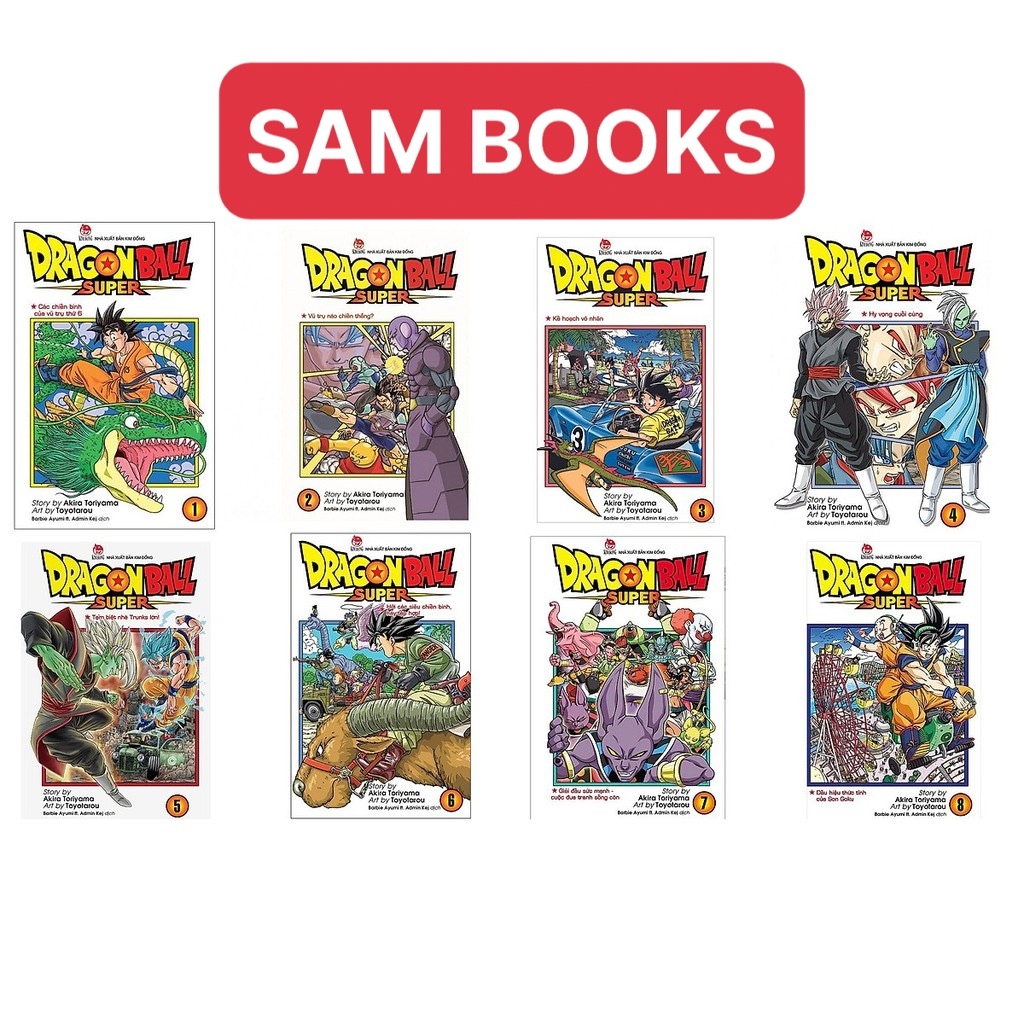 Dragon ball Super bán lẻ đủ từ tập 1- tập 19 tặng kèm mô hình nhân vật