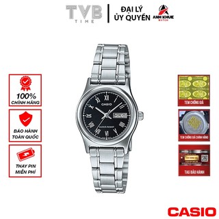 Đồng hồ nữ dây kim loại casio chính hãng ltp-v006d-1budf