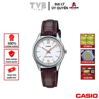 Đồng hồ nữ dây da casio chính hãng ltp-v005l-7b3udf