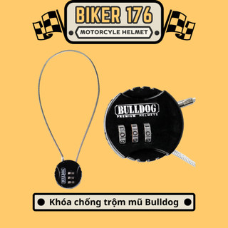 Khóa số chống trộm mũ bảo hiểm Bulldog 40 cm - BIKER 176 - Mũ bảo hiểm Vũng Tàu