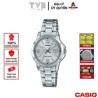 Đồng hồ nữ dây kim loại casio chính hãng ltp-v004d-7b2udf