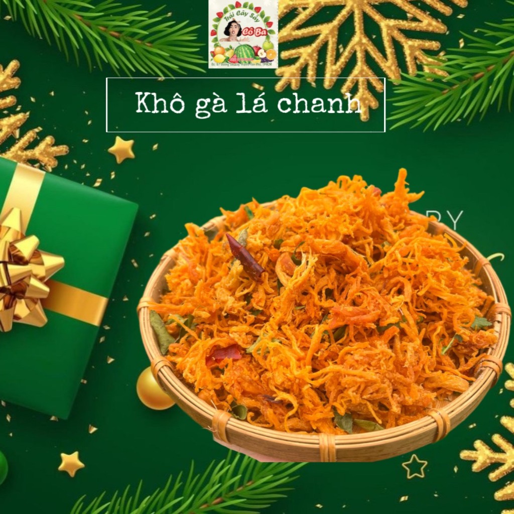 Khô Gà Lá Chanh Siêu Ngon 1kg- Sạch Sẽ - Đảm Bảo ATVSTP SHOP TRÁI CÂY SẤY CÔ BA