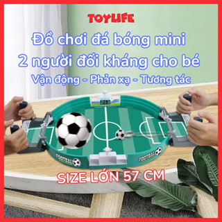 Đồ chơi đá bóng mini 2 người đối kháng cho bé loại size lớn 57 cm, sân bóng đá mini thi đấu cho trẻ TOYLIFE