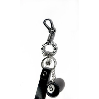 Móc khoá da thật titan phong cách Access “ Alphabet Keychain “