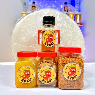 Muối béo avagi combo bánh tráng