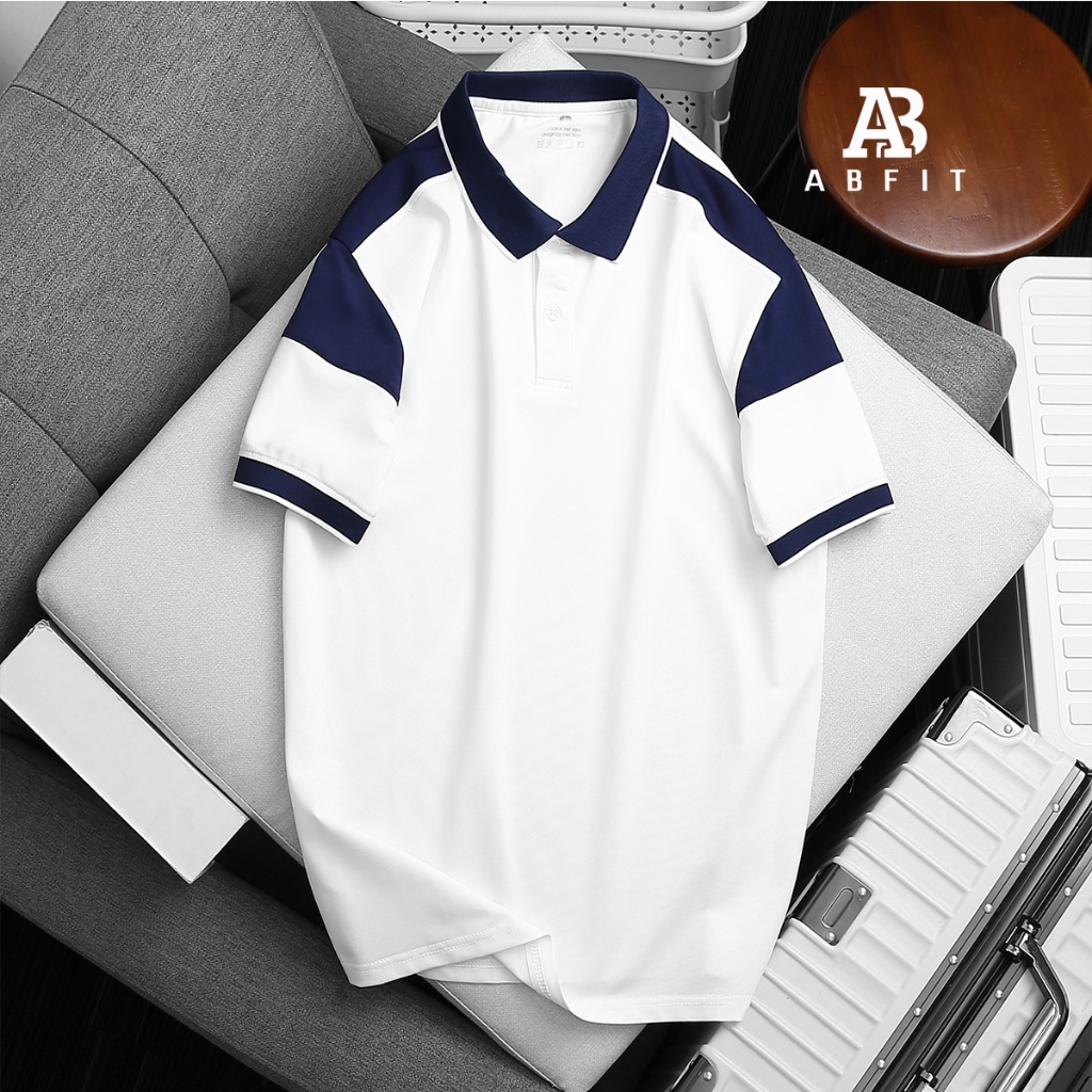 Áo polo nam nữ ABFIT cổ bẻ thun cá sấu thái co dãn thoáng mát thoáng mồ hôi cao cấp.A1