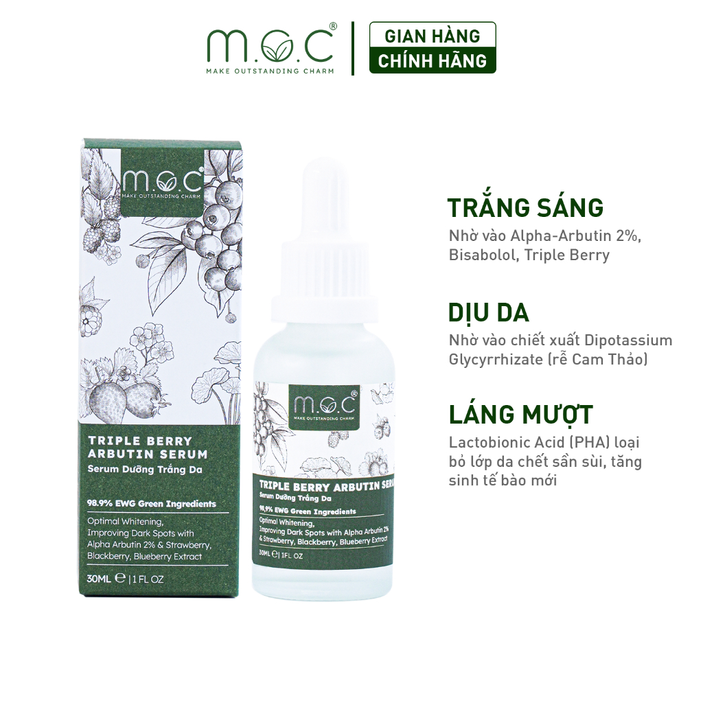 Serum Sáng da mờ thâm ARBUTIN M.O.C