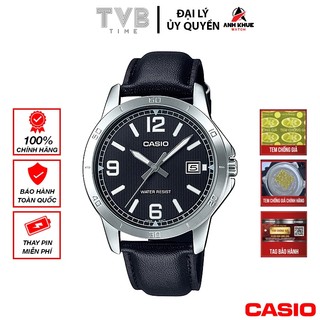 Đồng hồ nam dây da Casio chính hãng MTP-V004L-1BUDF (41mm)