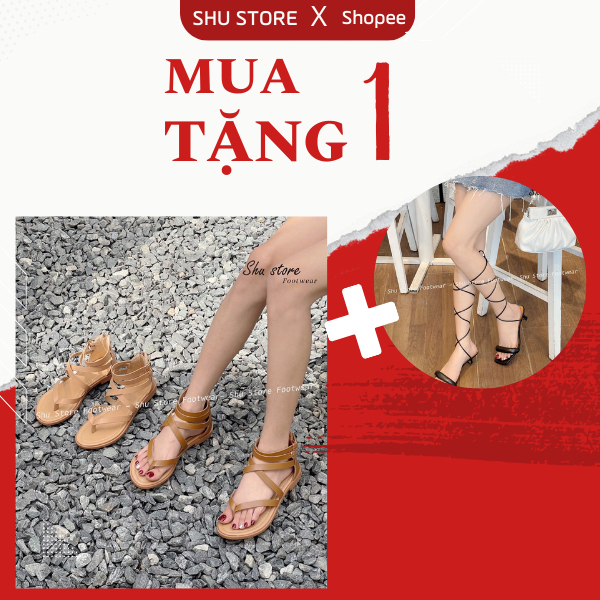 Shu Store | Sandal kẹp ngón chiến binh khoá kéo sau mang tôn dáng siêu xinh cho nàng