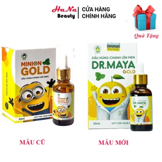 Dầu húng chanh lên men Minion Gold Dr.Maya 30ML mẫu mới bé hết ho, sổ mũi