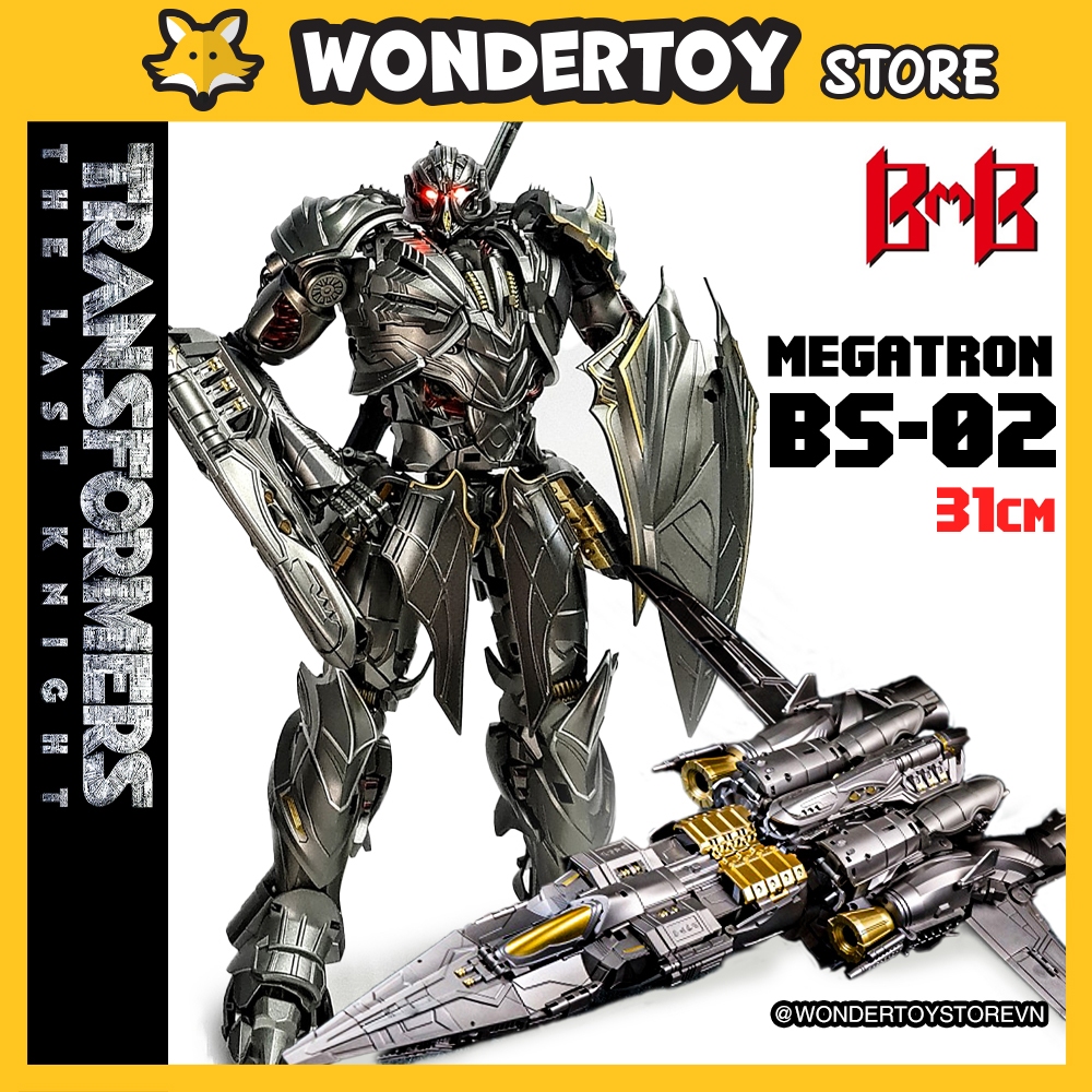 Mô hình BMB Megatron BS-02 Transformers The Last Knight TLK Robot biến hình BS-02S BS02 (UT-R03)