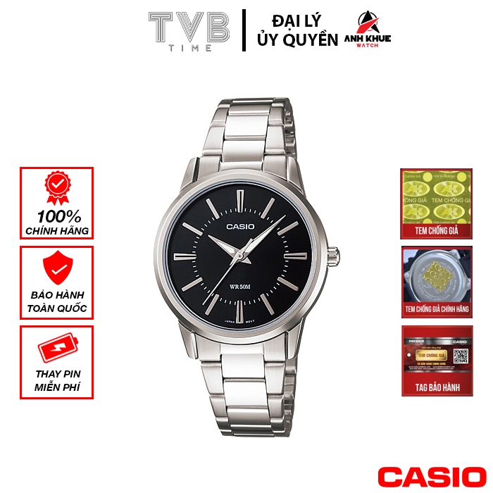 Đồng hồ nữ dây kim loại Casio chính hãng LTP-1303D-1AVDF (30mm)