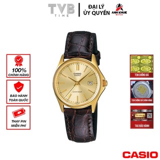 Đồng hồ nữ dây da casio chính hãng ltp-1183q-9adf