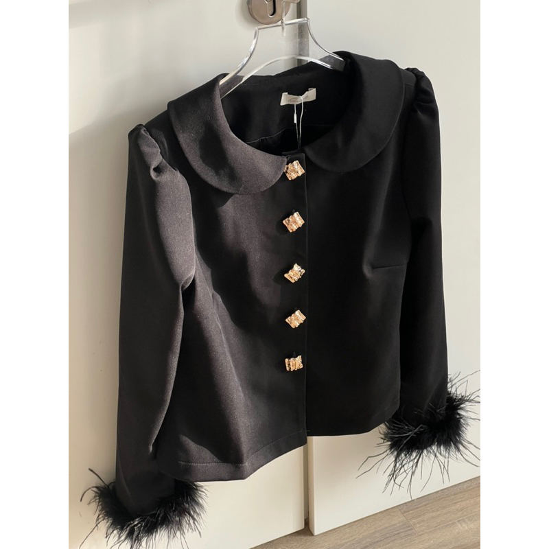 OUTSET - Áo khoác tay lông